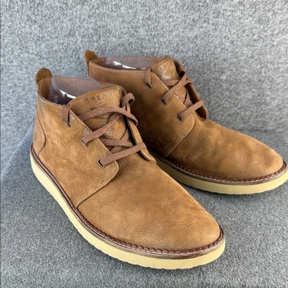 Sperry Top-Sider Men's Chukka Brown Suede Boots‎ Size 11.5